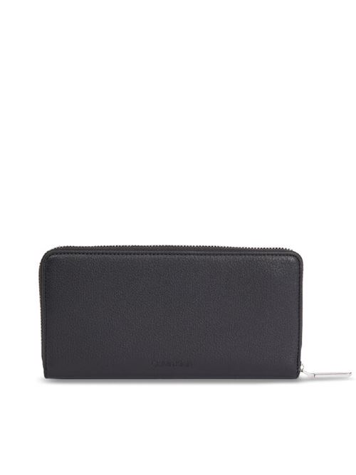 CK DAILY LARGE ZIP AROUND WALLET CALVIN KLEIN | K60K611778/BEH